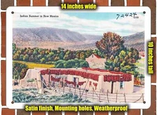 Metal Sign - New Mexico Postcard - Indian Summer In New Mexico 1