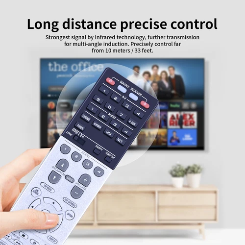 RAV560 ZW91710 Remote Control Work For Yamaha Audio Receiver RX-A3070 RXA3070 - Picture 6 of 8