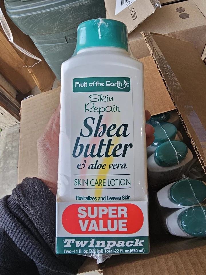 Fruit of the Earth Shea Butter and Aloe Vera Lotion Twin Pack 11 oz Pack of 2 - Image 3 of 4