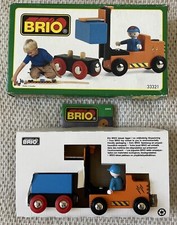 NEW BRIO Fork Lift  Wagon Set Wooden Railway 33321