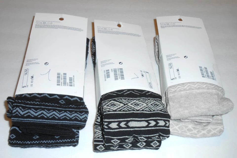 Lote de Medias H&M Damas Estampado Azteca Medianas (M) Nuevas con Etiquetas Foto 2 de 2