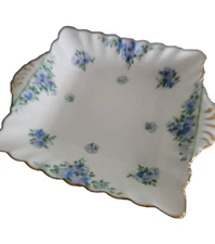 Vintage Crown Staffordshire Dish Floral  Bone China