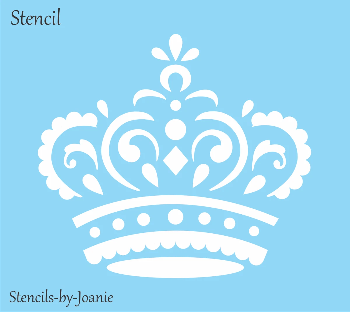 Princess Crown Stencil