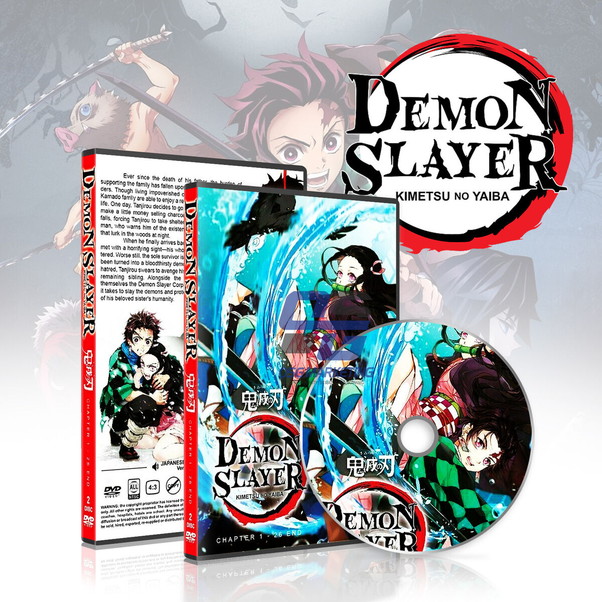 Demon Slayer DVD Complete TV Anime Series Episode 1-26(Season 1) English  Dub/Sub