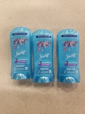 Secret  LAVANDER Clear Gel  3x Antiperspirant/Deodorant 2.6 Oz  48 HR 3 PACK