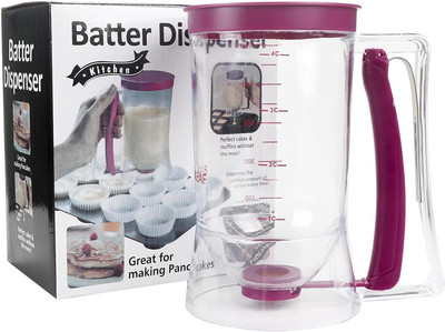 Pancake Cupcake Batter Dispenser for Waffles, Muffin Mix, Crepes, Cake