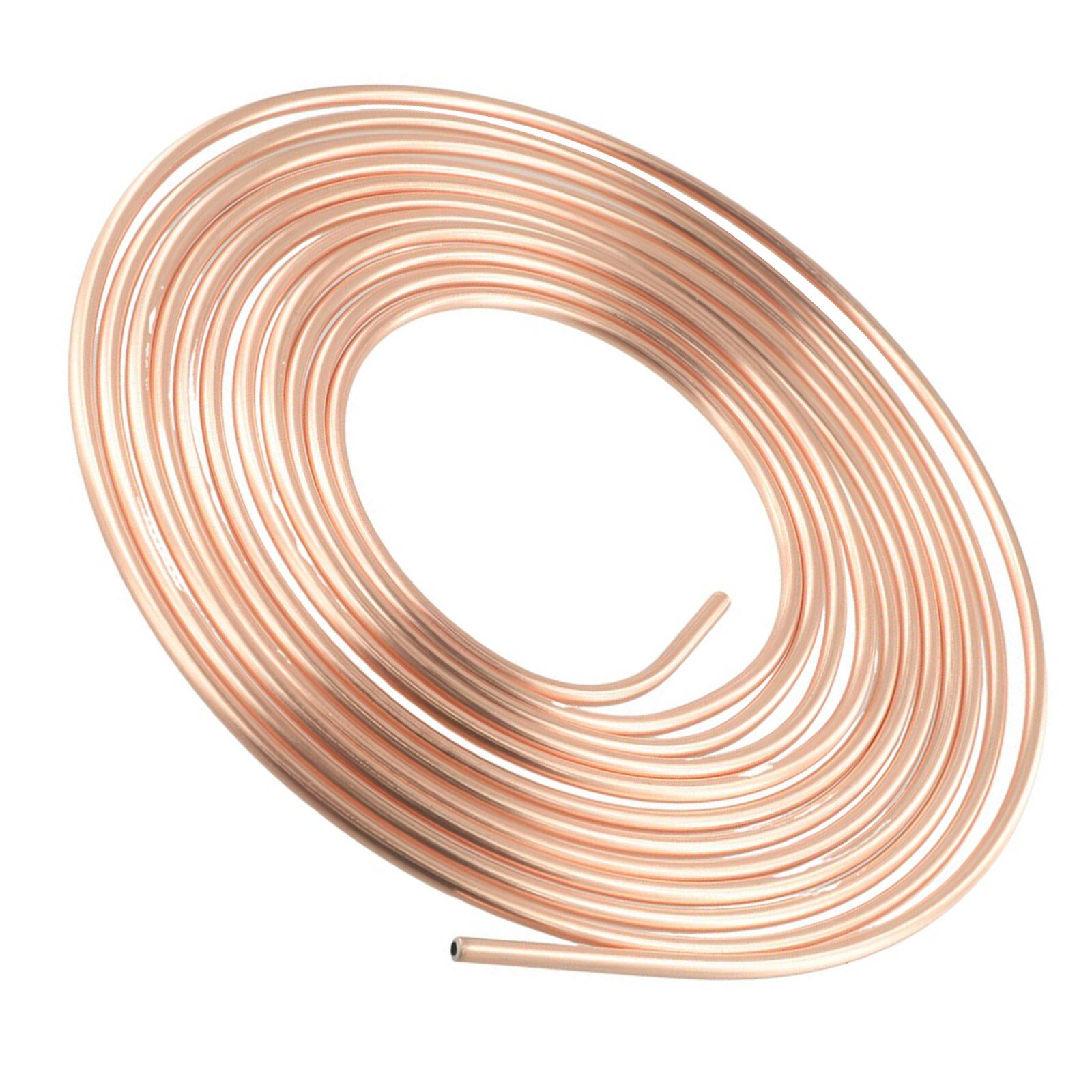 Iron Plated Copper Tube BrakeLine TubingKit 1/4 OD 25 Ft Coil Roll