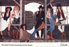 1977 Clarks Shoes: Rawhide Produced and Directed Vintage Print Ad