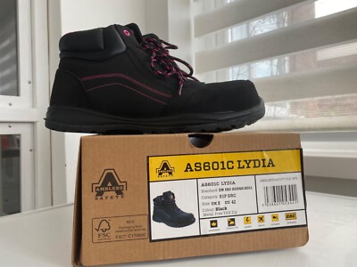 Amblers AS601 Lydia Ladies Safety Boots Size Side Zip (Worn
