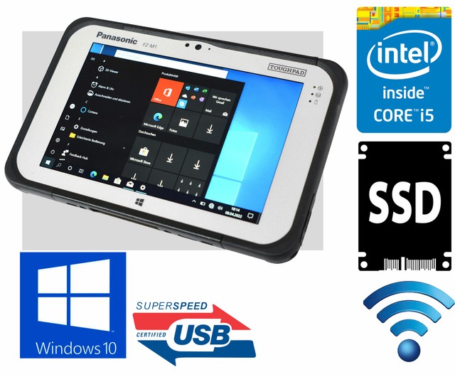 Panasonic Toughpad Fz-m1 Core I5-4302y 1.60ghz 8gb Touch 128gb SSD Win ...