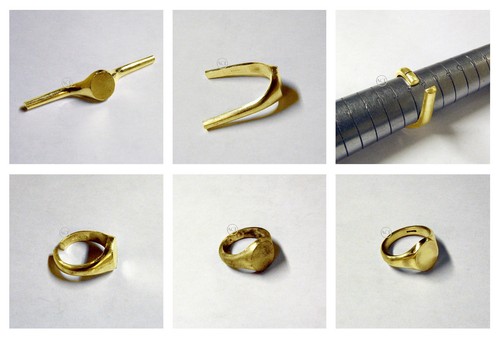 18ct Solid Yellow Gold Ladies Oval Pinky Signet Rings Your Monogram 9x7mm UK HM - Picture 4 of 7