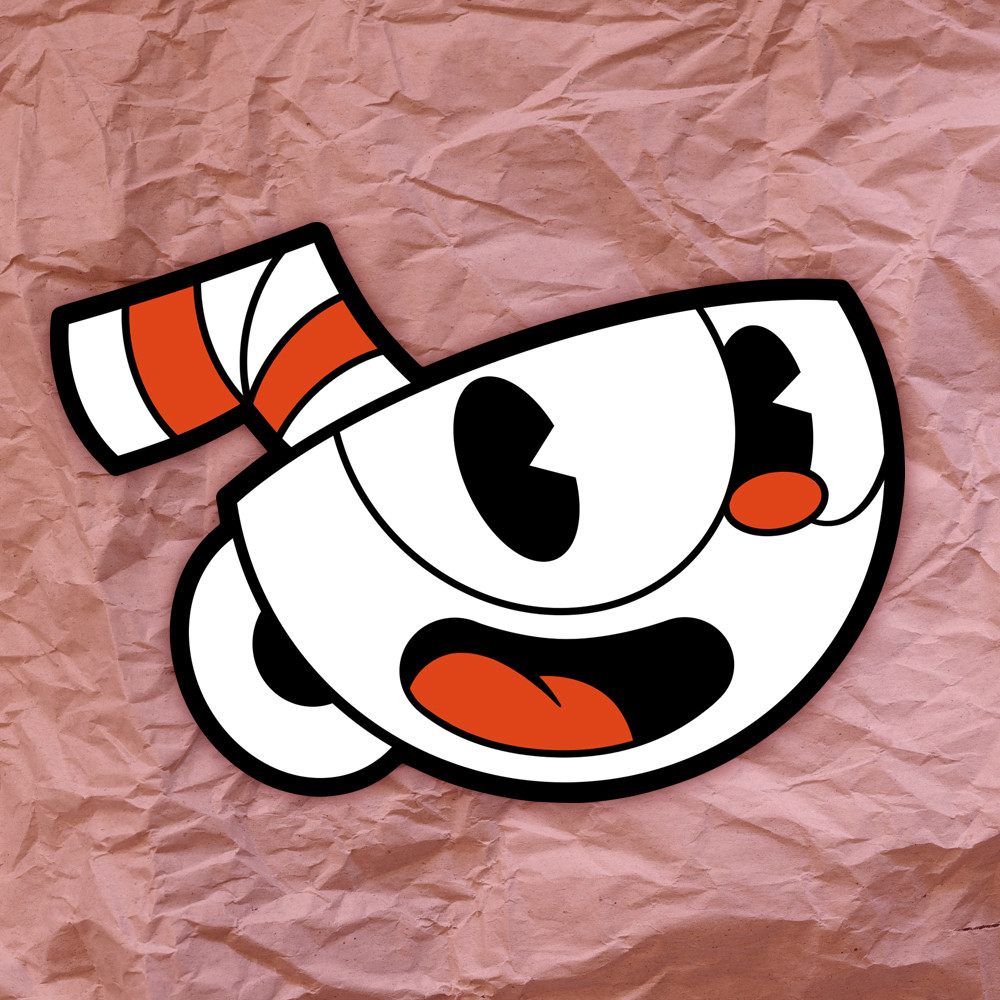 Cuphead Sticker Decal Indie Game Gaming Cup Head MugMan | eBay