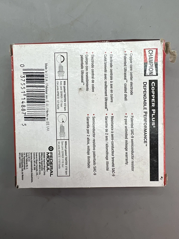 4 velas de ignição Copper Plus Champion 570 - Imagem 3 de 3