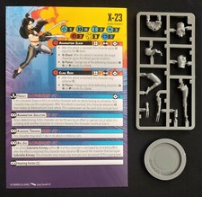 Marvel Crisis Protocol X-23 w/ Rules Card Base, NO Tokens / Tactics Cards