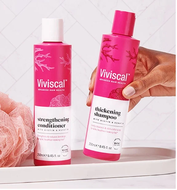 2Pc Set Viviscal Thickening Shampoo Strengthening Conditioner 8.45Fl Oz Ea New - Image 2 of 4