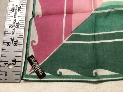 のん 11588🌟Vintage Designer Carl Tait-Style Green Pink Whimsy Frame