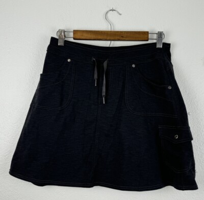 Kuhl Womens Mova Skort Skirt Size Small Dark Heather Gray Drawstring Stretch