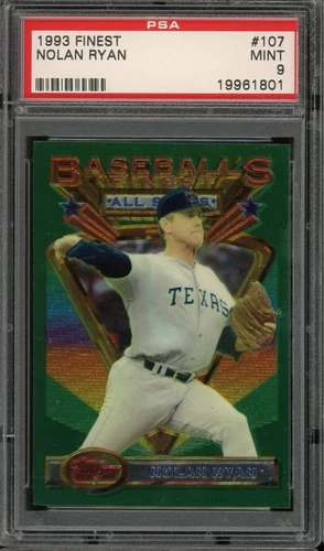 1993 Finest Baseball #107 Nolan Ryan PSA 9