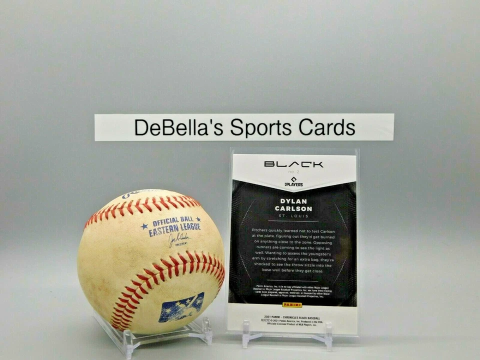 2021 Panini Chronicles BLACK Dylan Carlson RC #2 Cardinals - Image 2 of 2