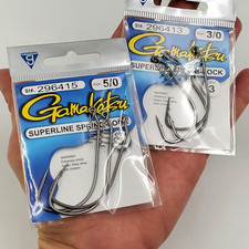 Gamakatsu Superline Spring Lock Hooks 3/0 Or ...