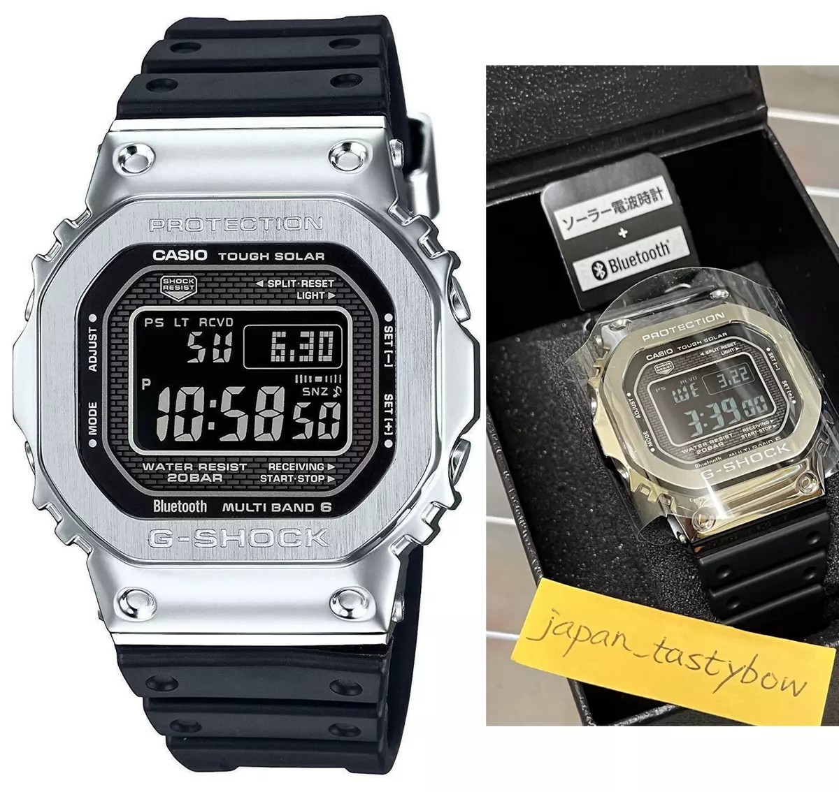 CASIO G-SHOCK GMW-B5000-1JF Bluetooth Solar Radio Men's Watch New in Box