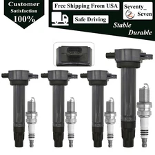 4pcs Ignition Coil and Spark Plug Kit For 2007-2019 Jeep Dodge Chrysler