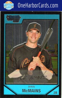 2007 Bowman San Francisco Giants #BC98 Derin McMains
