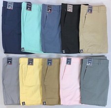 Men's Roundtree Yorke Casuals 7" Inseam Flat Front Straight Fit Stretch Shorts