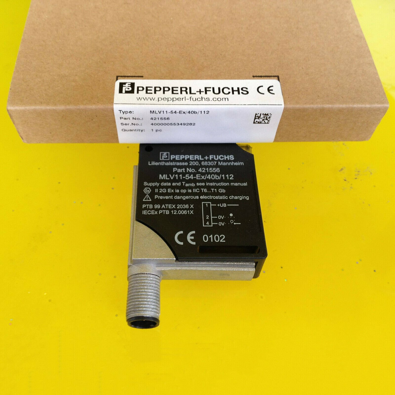 1PC New Pepperl+Fuchs MLV11-54-EX/40B/112 Photoelectric 1PC New Pepperl+Fuchs MLV11-54-EX/40B/112 Photoelectric