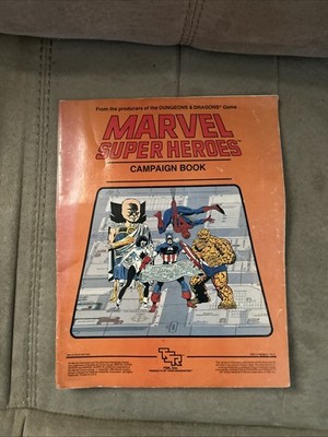 Marvel Super Heroes RPG Campaign Book w/ Map from Basic Box TSR 1984