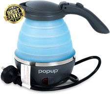 Popup 240V 900-1100W Collapsible Kettle, 800 Ml Capacity, Blue