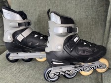 Vintage Salomon 255 FSK Deflector Inline Skates UK 7.5