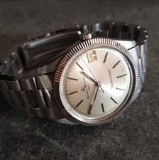 Vintage Uhr BAUME & MERCIER Tronosonic Stimmgabel Stahl - läuft
