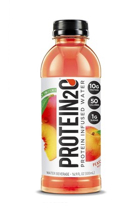 Protein20 Water Protein Infused Peach Mango, 500 ML Pack of 12