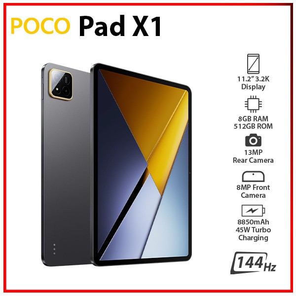 Xiaomi POCO Pad X1 グローバル版 8GB 512GB グレー Wi-Fi) Xiaomi POCO Pad X1 8GB+512GB GREY Octa Core Global Android