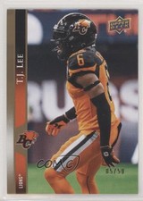 2021 Upper Deck CFL Gold 5/50 TJ Lee #182 2b2