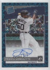 2020 Panini Donruss Optic Teal Velocity Prizm 9/35 Travis Demeritte Auto 14n7