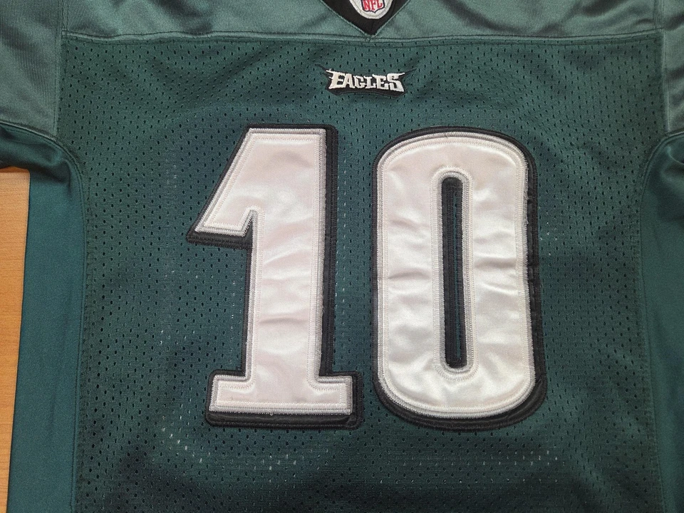 Philadelphia Eagles Football Jersey Youth Small Green NFL Reebok Jackson 10 - Image 3 of 4