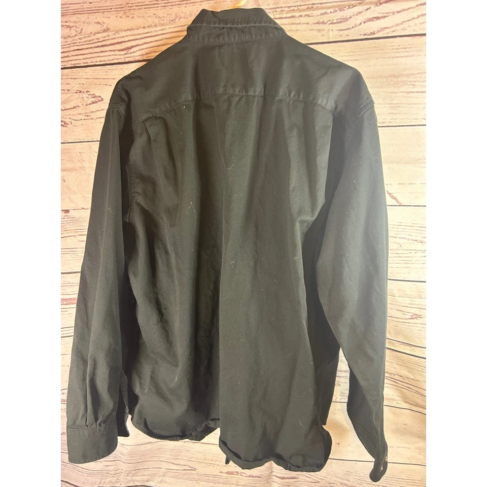 Wrangler Work Shirt Heavy Duty Premium Quality Black XL - Image 3 of 4