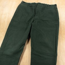 WOOLRICH heavy green wool Malone hunting pants 40x30 true vtg 50s 60s usa made