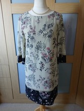 M&Co Ladies Floral Shift Dress - Size 12