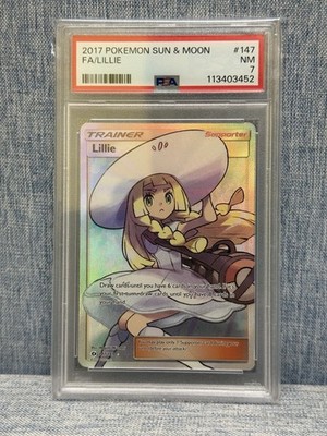 2017 Pokémon Sun & Moon Base - Lillie 147/149 Trainer PSA 7 Fresh