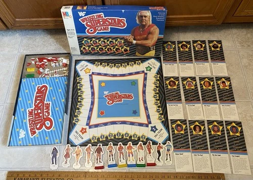 Vintage 1985 Milton Bradley WWF Wrestling Superstars Board Game Hulk Hogan
