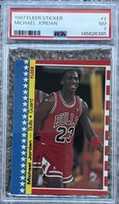 Michael Jordan #2 Prices | 1987 Fleer Sticker | Basketball Cards