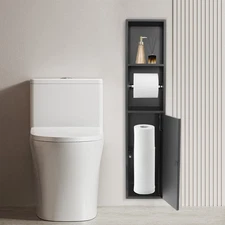 Recessed Toilet Paper Holder In-wall Tissue Toilet Roll Holder