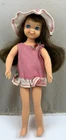 VINTAGE 1960's MATTEL BARBIE BENDABLE BRUNETTE TUTTI  DOLL IN ORIGINAL OUTFIT