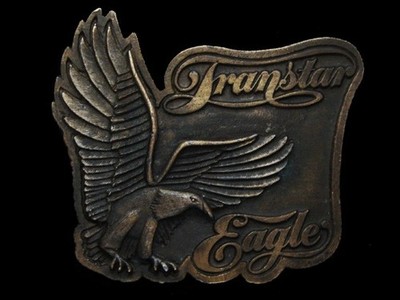 ND15133 VINTAGE 1970s **TRANSTAR EAGLE (INTERNATIONAL TRUCK)** BELT BUCKLE