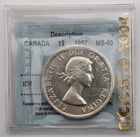1957 Silver Dollar Canada $1 ***CCCS Graded MS-60***