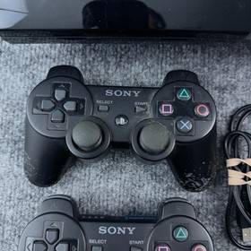 Sony PlayStation 3 PS3 Fat 80GB Console CECHK01 Black 2 Controllers Bundle Cords