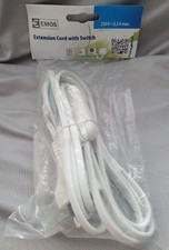 Netzkabel 3m Eurostecker mit Schnurschalter und offenem Ende Stromkabel